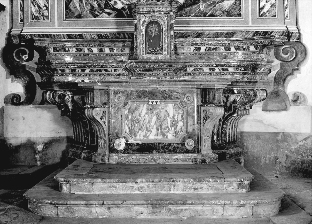 altare, opera isolata di Ganna Angelo Maria (terzo quarto sec. XVIII)