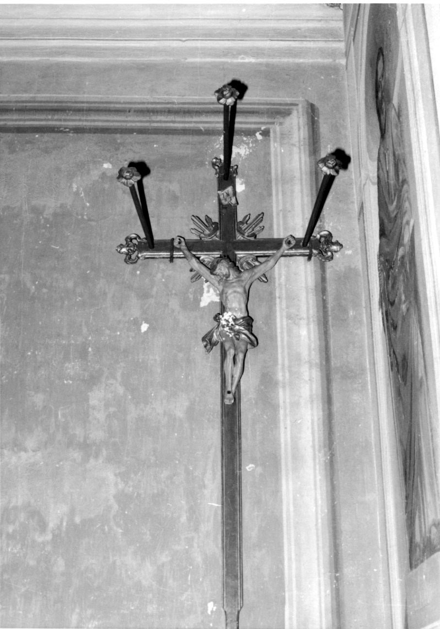 Cristo crocifisso (crocifisso, opera isolata) - bottega biellese (fine/inizio secc. XVII/ XVIII)