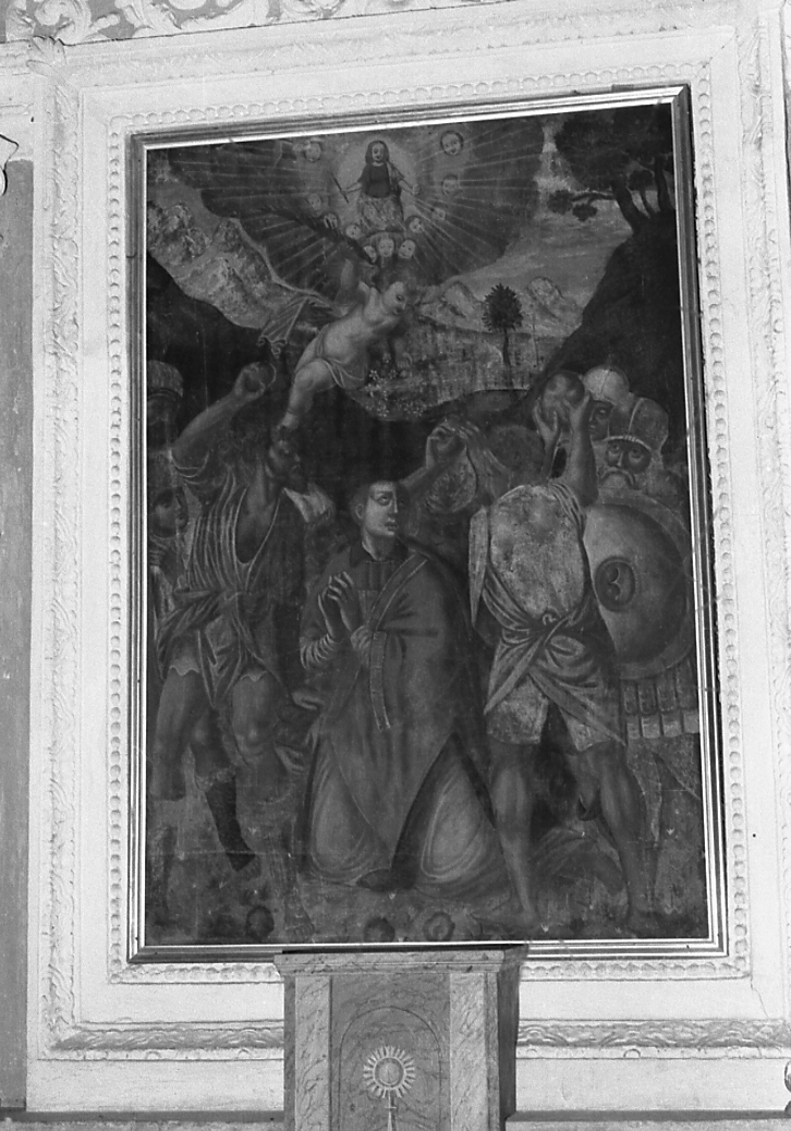 lapidazione di Santo Stefano (dipinto, opera isolata) - ambito biellese (seconda metà sec. XVII)