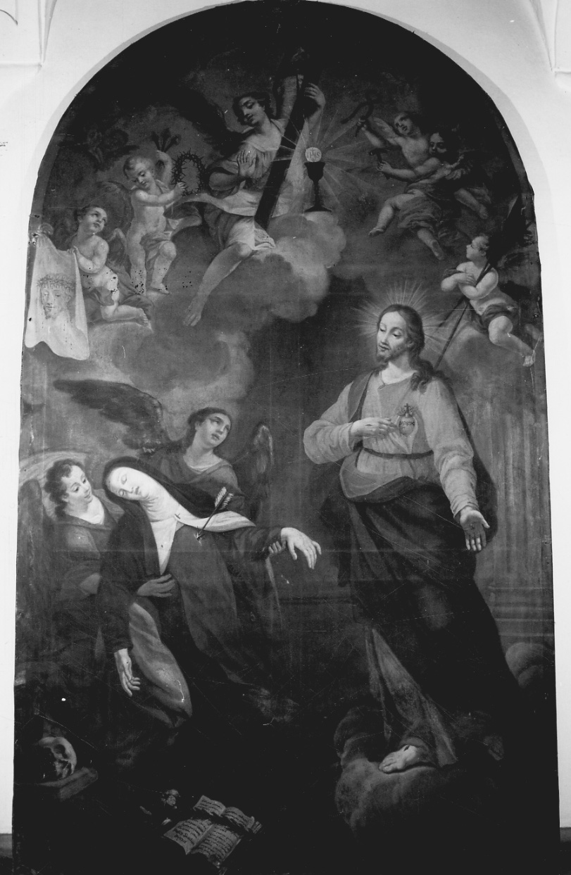 estasi di Santa Teresa d'Avila (dipinto, opera isolata) di Savigliani Felice (fine sec. XVIII)