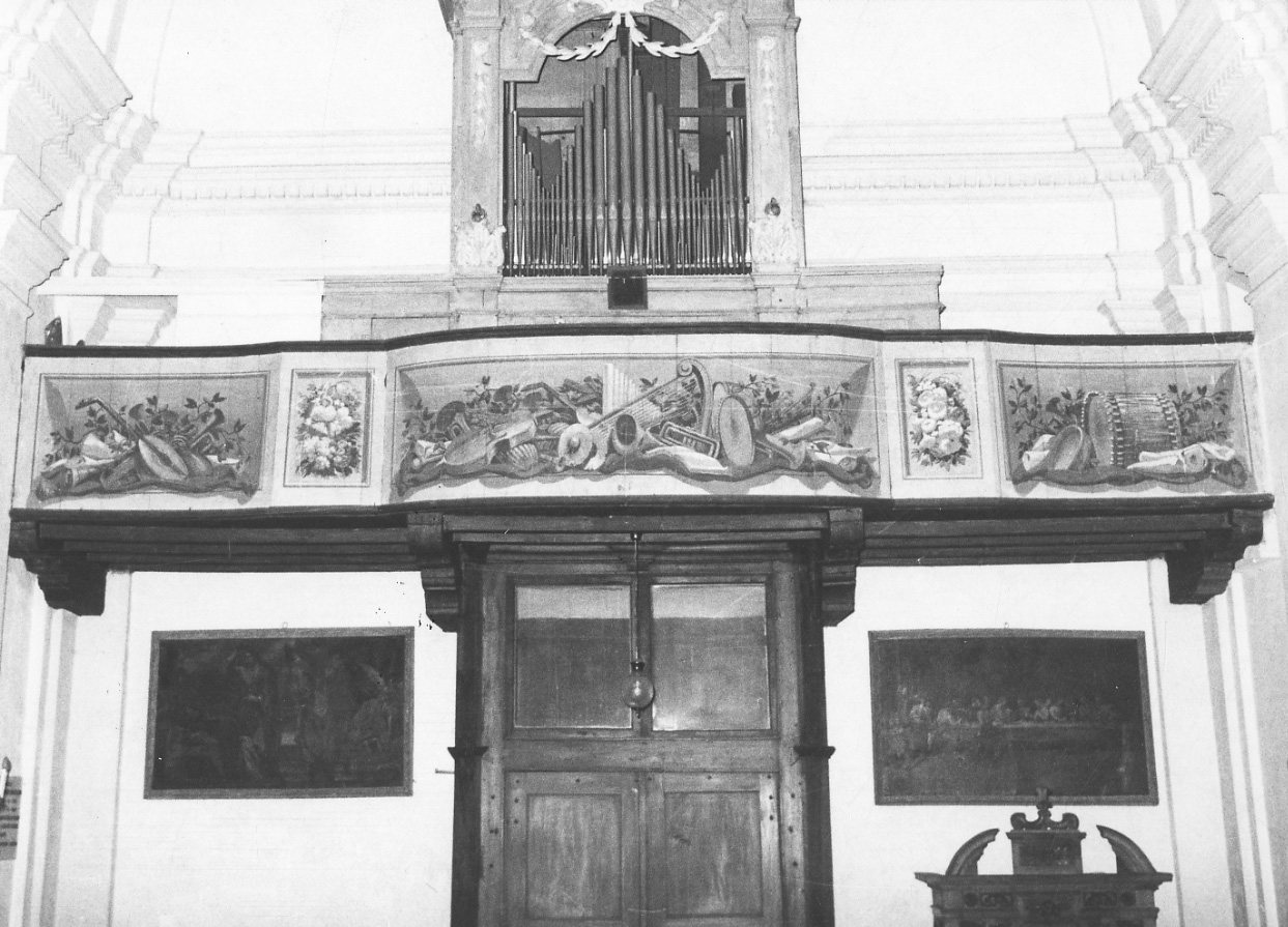 tribuna d'organo, opera isolata di Genta Vimercato Giovanni Antonio (primo quarto, primo quarto sec. XVIII, sec. XVIII)