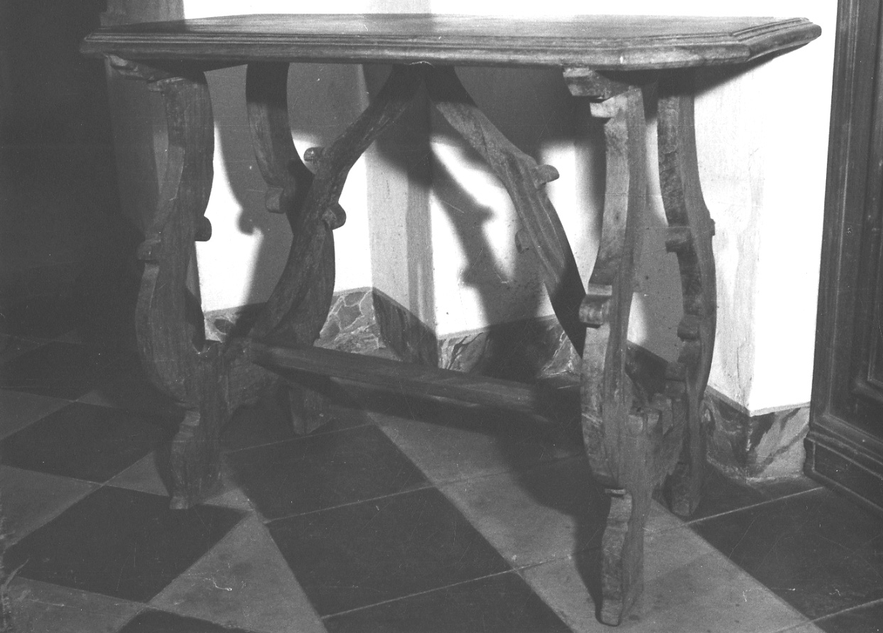 tavolo da muro, coppia - bottega vercellese (seconda metà sec. XVIII)