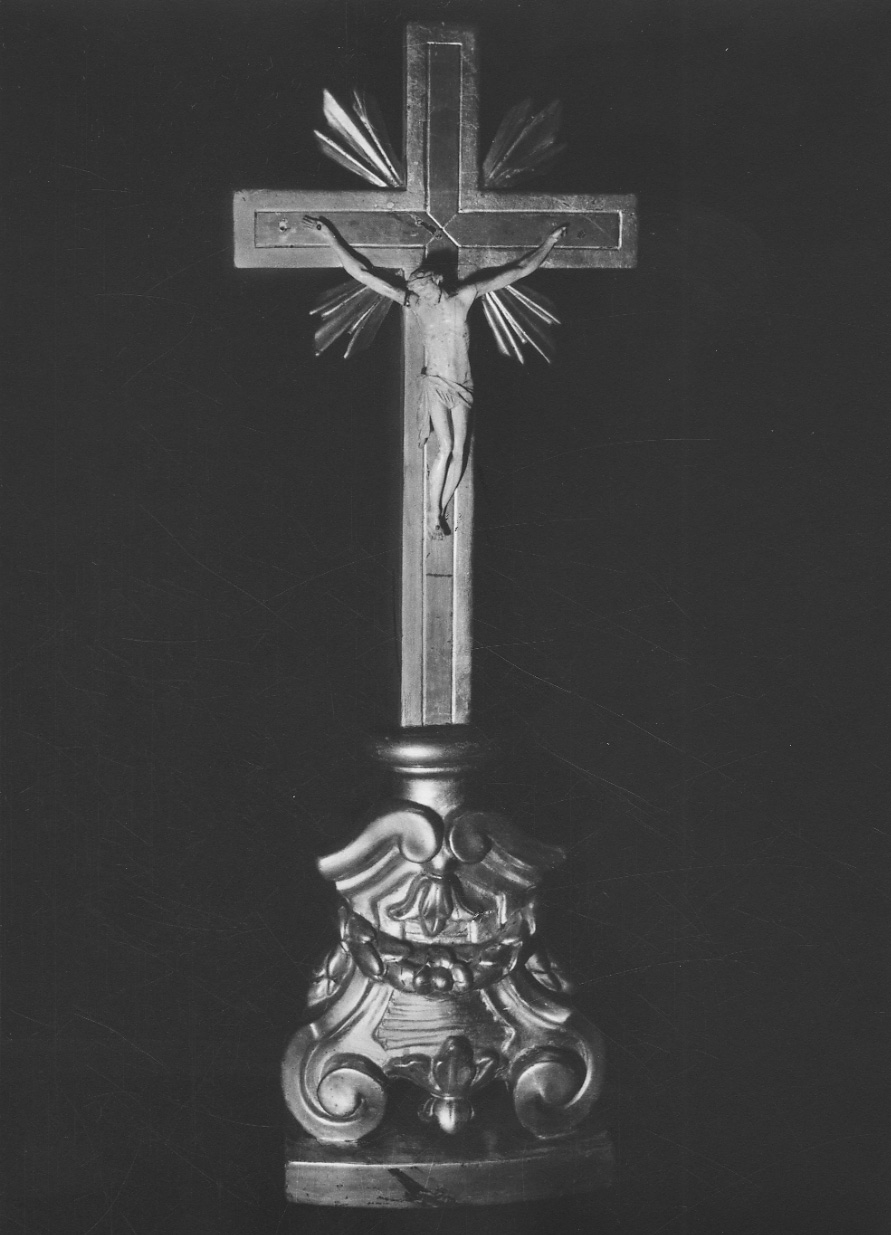 croce d'altare, opera isolata - bottega vercellese (ultimo quarto sec. XVIII)