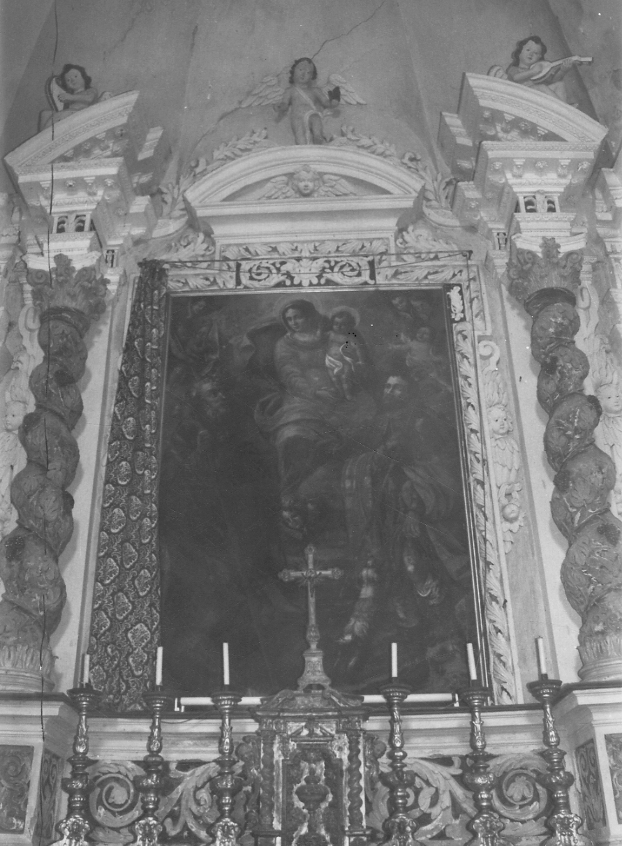 mostra d'altare, opera isolata - bottega biellese (fine/inizio secc. XVII/ XVIII)