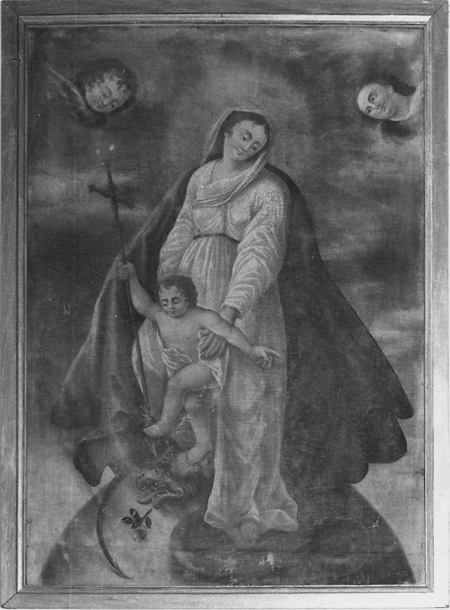 Madonna con Bambino che combatte il drago (dipinto, opera isolata) di Venovena (secondo quarto sec. XIX)