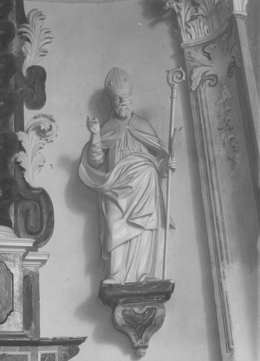 Sant'Eusebio (statua, opera isolata) di Moglia L (metà sec. XIX)
