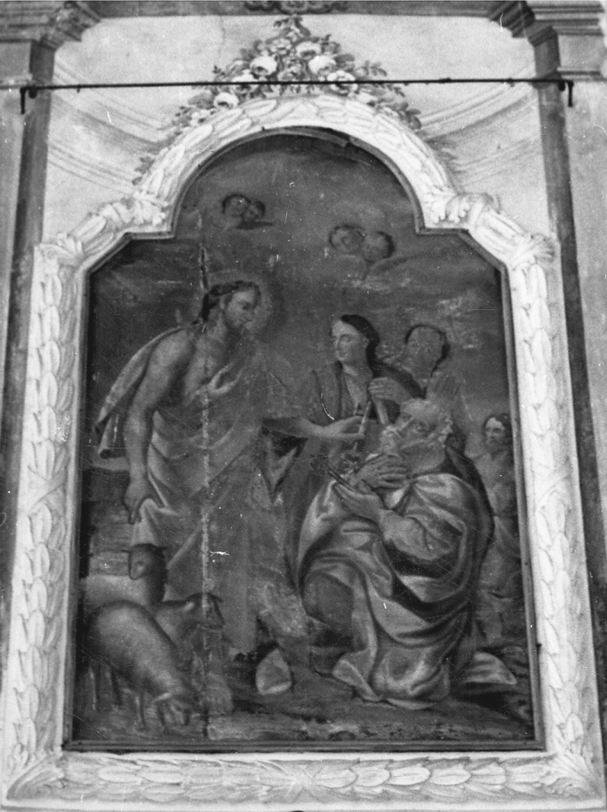 Cristo consegna le chiavi a San Pietro (dipinto, opera isolata) - ambito biellese (prima metà sec. XIX)