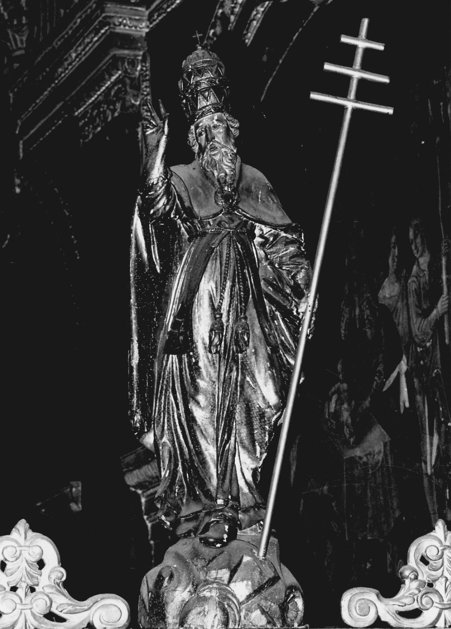 San Fabiano Vescovo (statua, elemento d'insieme) di Vaglio Giovanni (ultimo quarto sec. XVII)