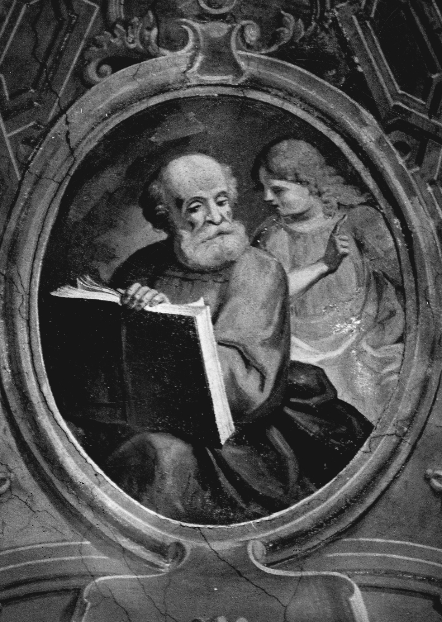 San Matteo Evangelista (dipinto, elemento d'insieme) di Ciancia Perrone Antonio (terzo quarto sec. XIX)