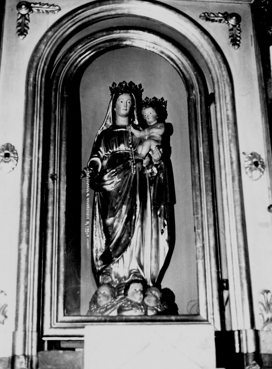 Madonna del Rosario (statua, opera isolata) - bottega piemontese (sec. XVII)
