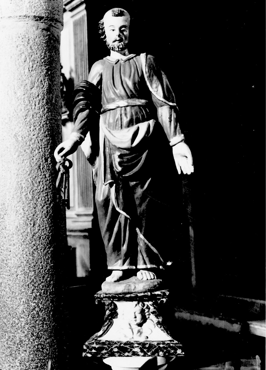 San Pietro (statua, opera isolata) di Serpentiere Carlo Gaspare (attribuito) (inizio sec. XVIII)