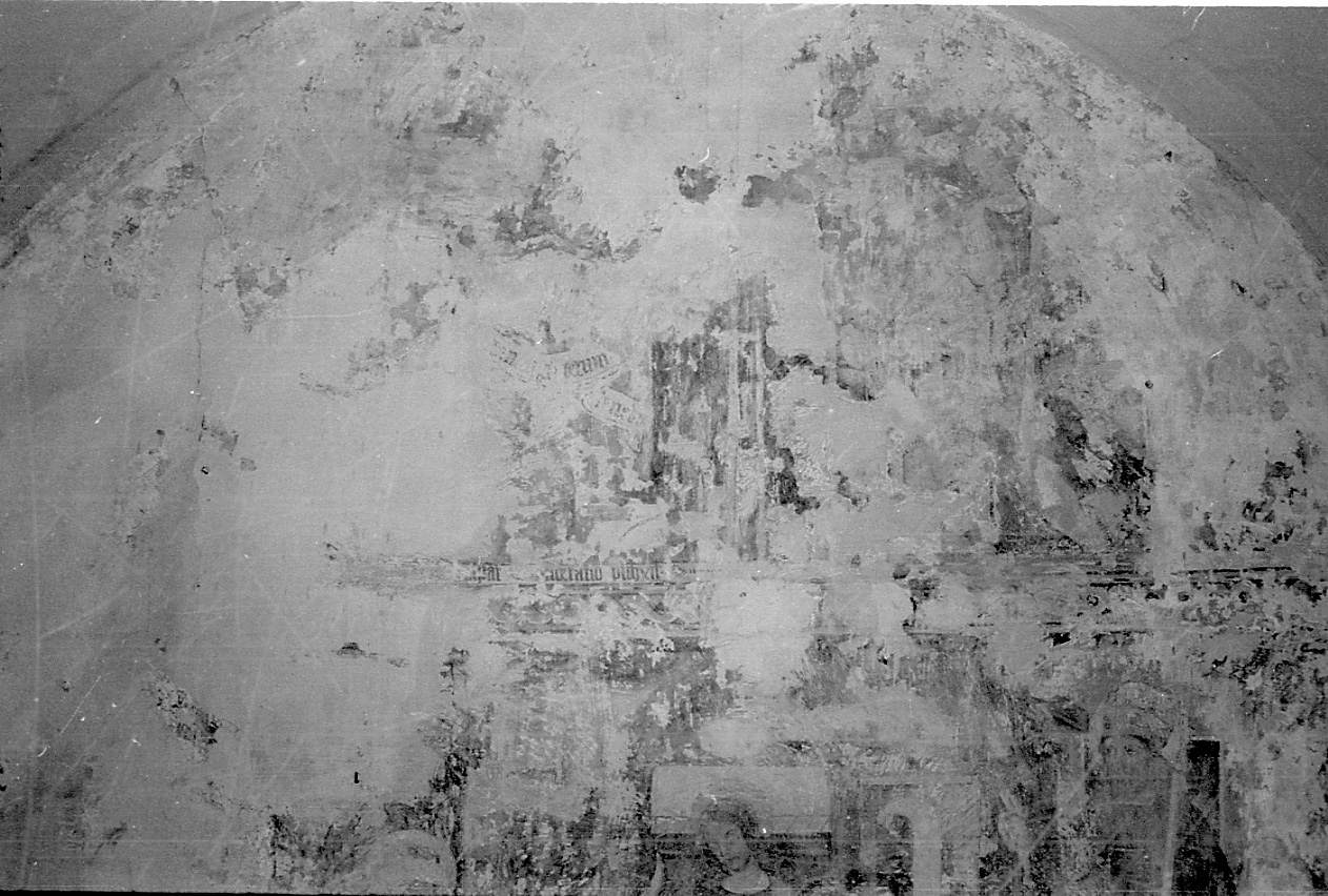 Annunciazione (decorazione pittorica, elemento d'insieme) di Gaspare da Ponderano (fine/inizio secc. XV/ XVI)
