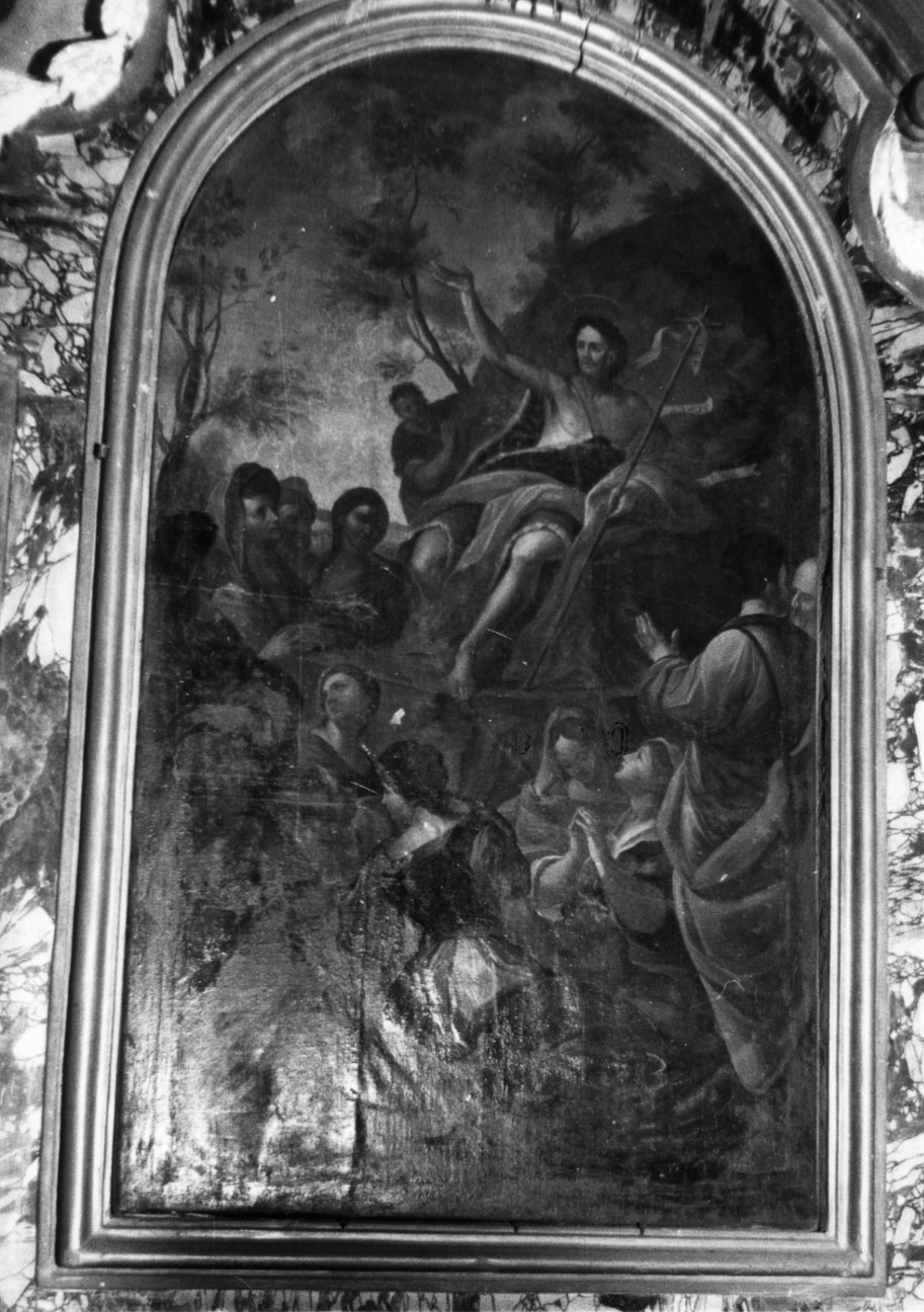 San Giovanni Battista predica nel deserto (dipinto, opera isolata) - ambito lombardo (sec. XVII)