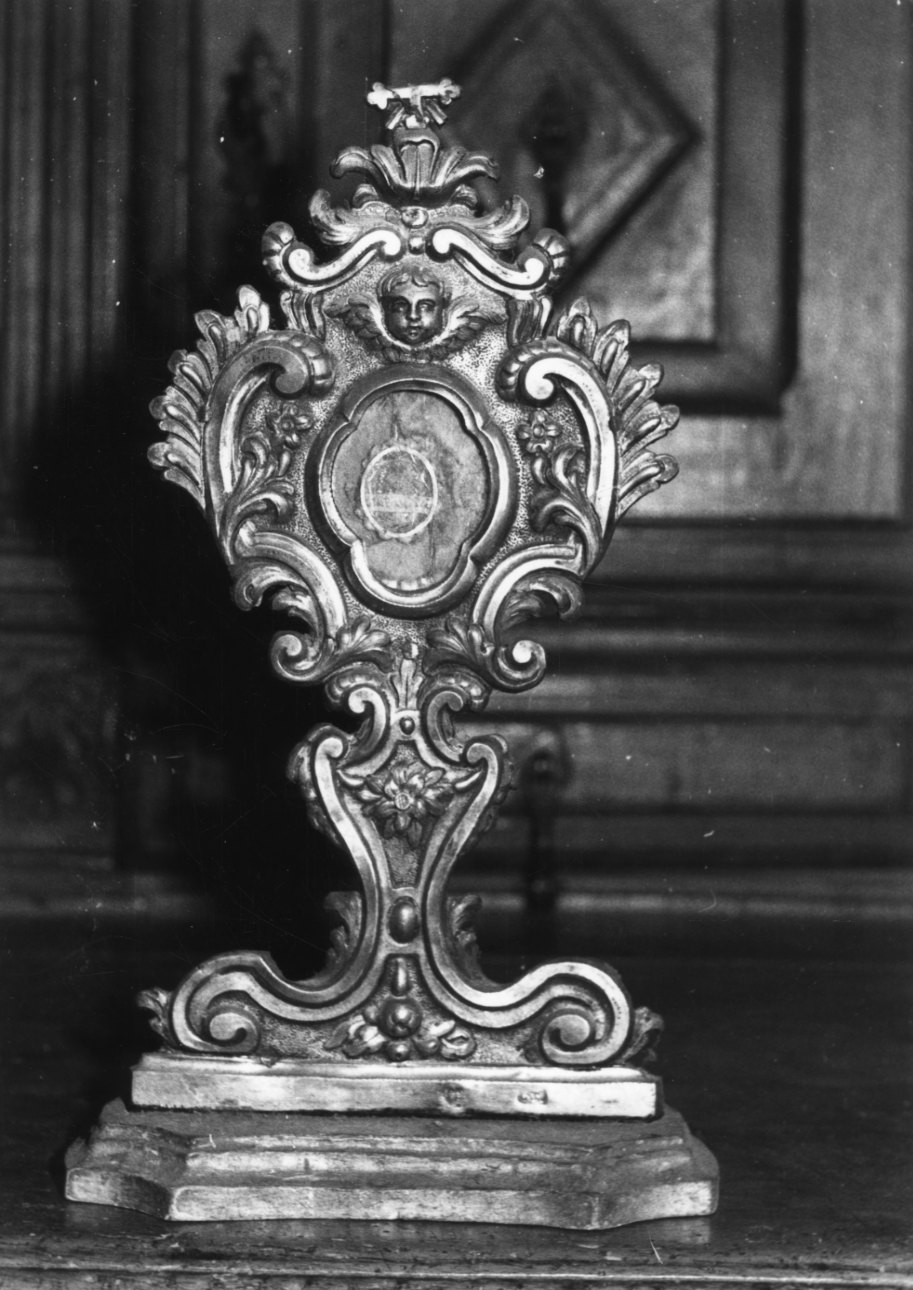 reliquiario - a ostensorio, coppia di Clemente Francesco (seconda metà sec. XVIII)