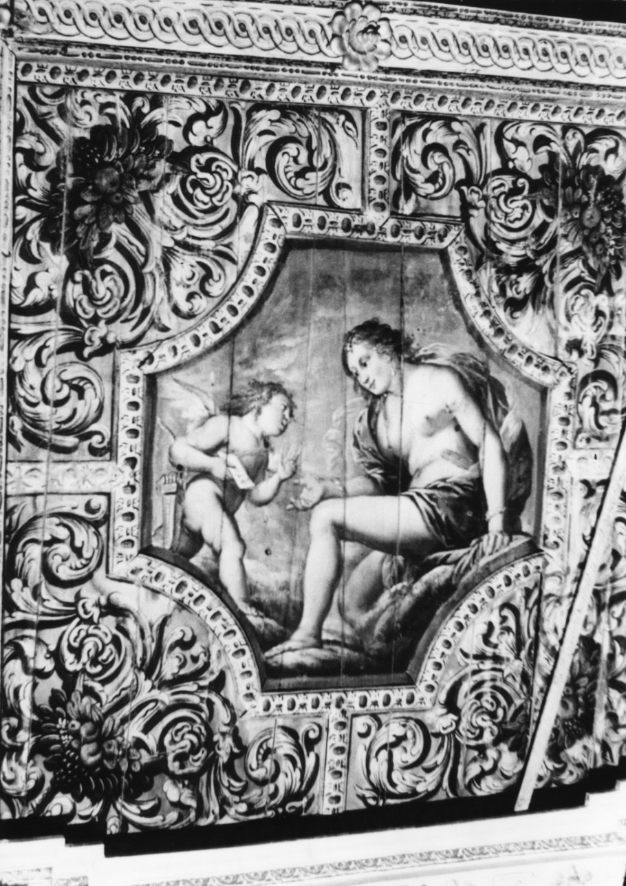 Venere e Cupido (dipinto, elemento d'insieme) di Gianoli Pier Francesco (terzo quarto sec. XVII)