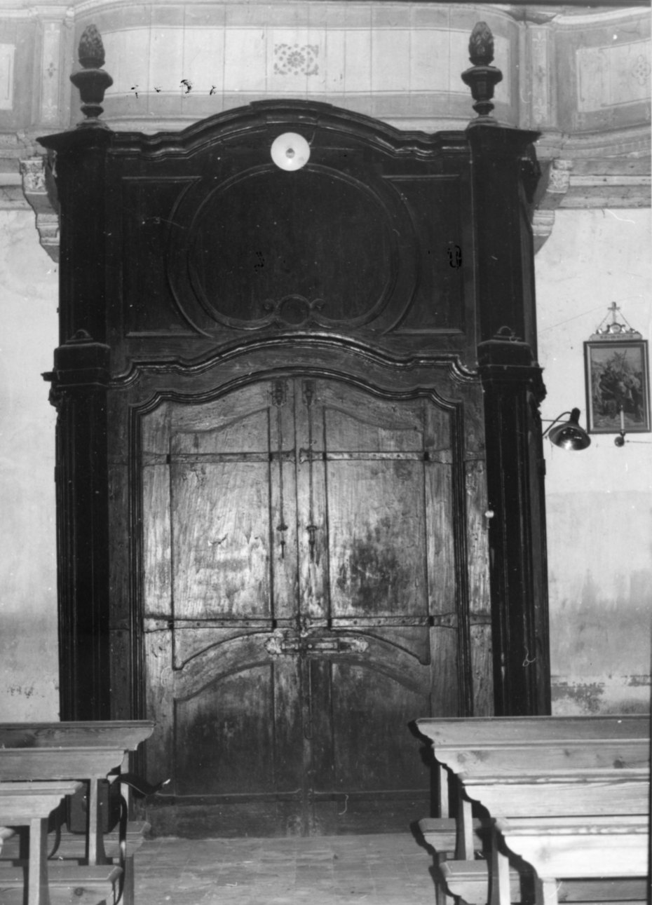 bussola d'ingresso, opera isolata - bottega lombardo-piemontese (sec. XIX)