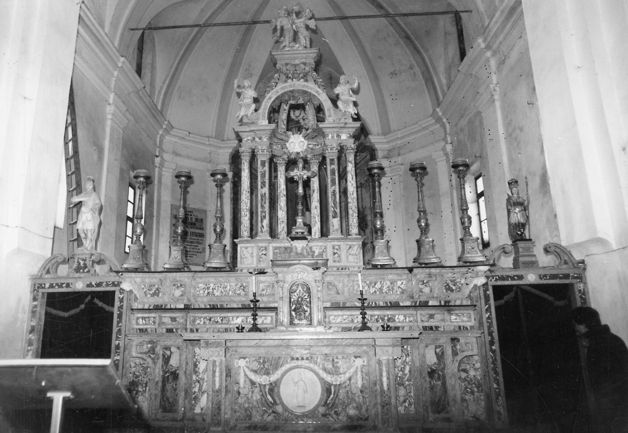 altare maggiore, opera isolata - bottega lombardo-piemontese (seconda metà sec. XVIII)