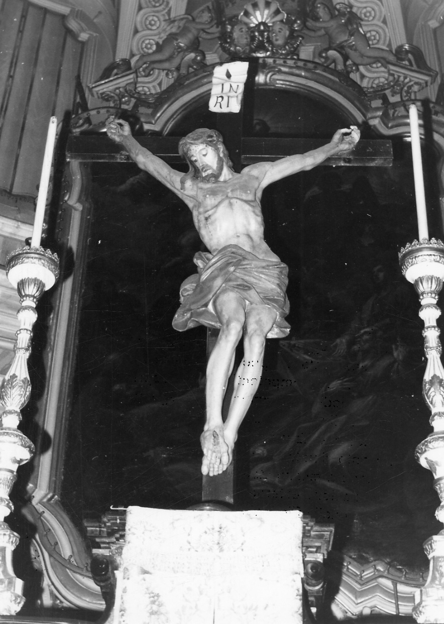 Cristo crocifisso (crocifisso, opera isolata) - bottega piemontese (prima metà sec. XVII)