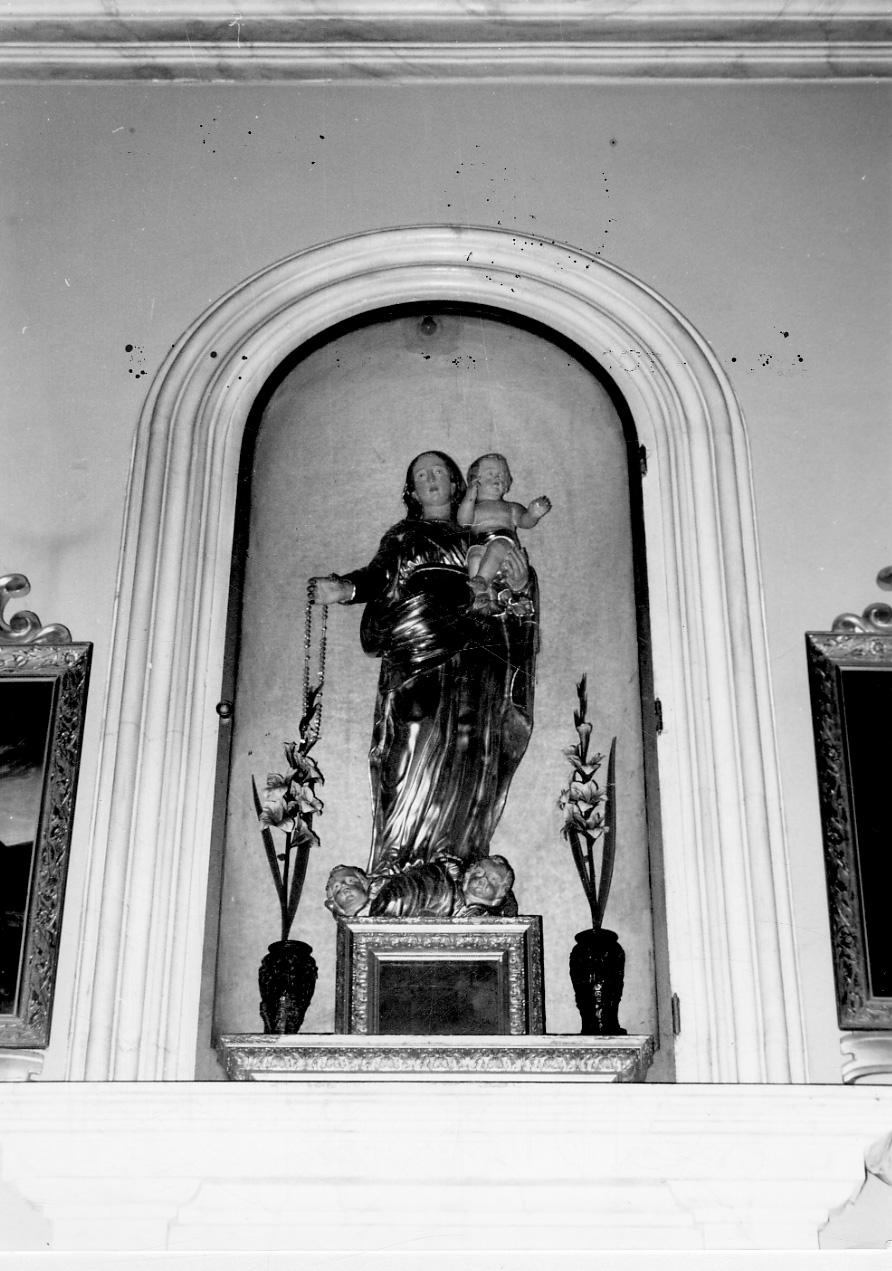 Madonna del Rosario (statua, opera isolata) - bottega piemontese (seconda metà sec. XVIII)
