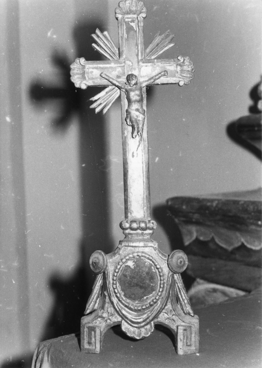 Cristo crocifisso (croce d'altare, opera isolata) - bottega biellese (fine/inizio secc. XVIII/ XIX)