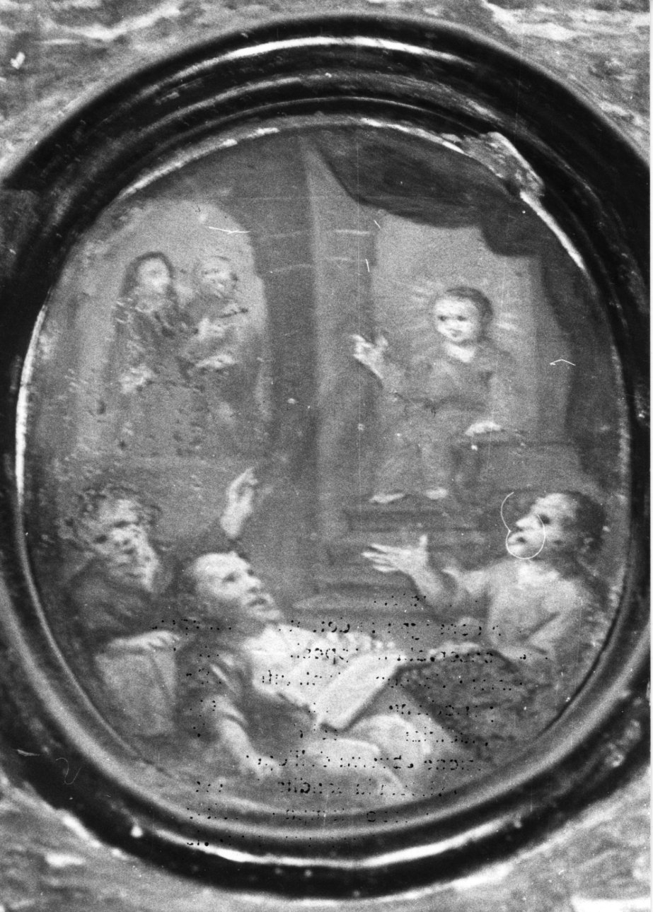 disputa di Gesù con i dottori nel tempio (dipinto, elemento d'insieme) - ambito biellese (ultimo quarto sec. XVIII)