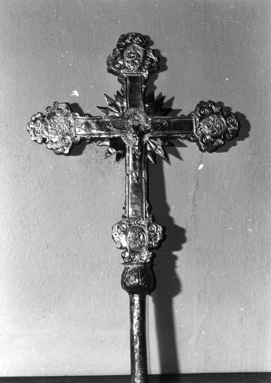 Cristo crocifisso (croce processionale, opera isolata) - bottega piemontese (prima metà sec. XVII)