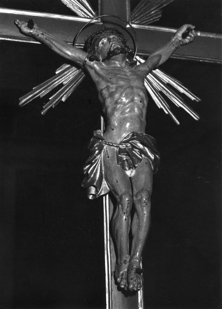 Cristo crocifisso (croce processionale, opera isolata) - bottega piemontese (seconda metà sec. XVIII)