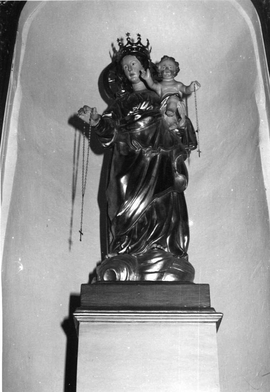 Madonna con Bambino (statua, elemento d'insieme) - bottega vercellese (inizio sec. XVIII)