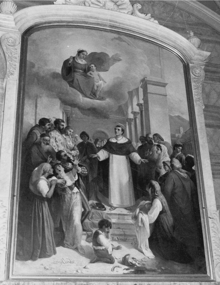 miracolo di San Domenico (dipinto, opera isolata) di Ciardi L (ultimo quarto sec. XIX)