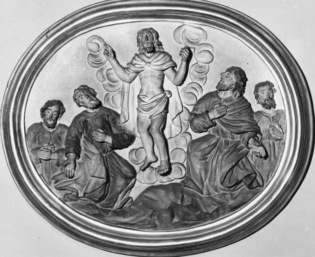ascensione di Cristo (rilievo, elemento d'insieme) - bottega piemontese (fine/inizio secc. XVII/ XVIII)