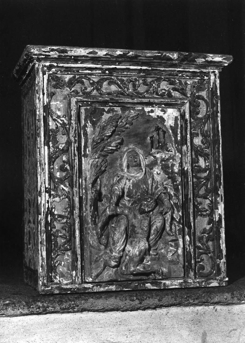 Pietà (sportello di tabernacolo, elemento d'insieme) - bottega vercellese (fine/inizio secc. XVII/ XVIII)