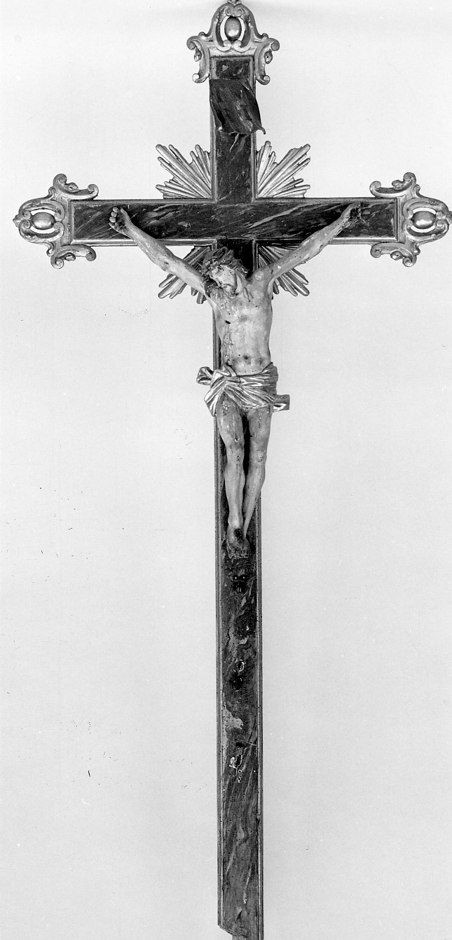 Cristo crocifisso (crocifisso, opera isolata) di Auregio Termine Pietro Giuseppe (prima metà sec. XVIII)