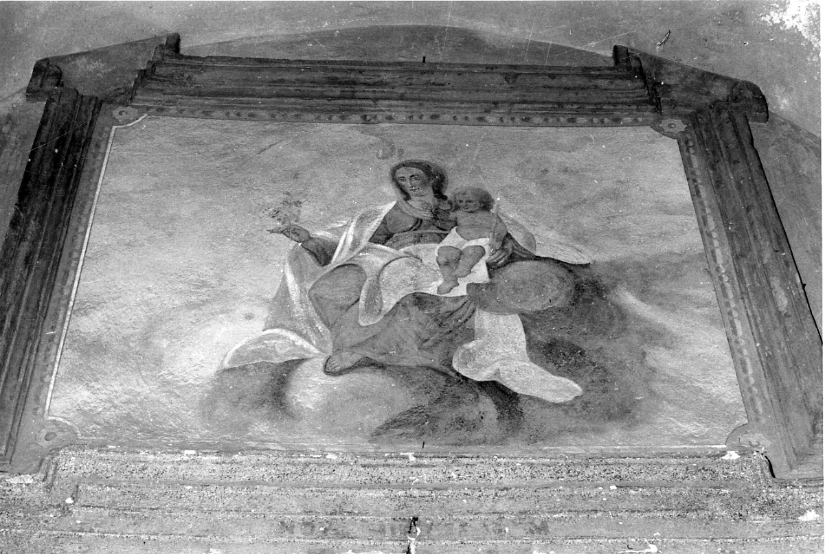 Madonna con Bambino (dipinto, opera isolata) di Velatta Giovanni Maria (primo quarto sec. XIX)