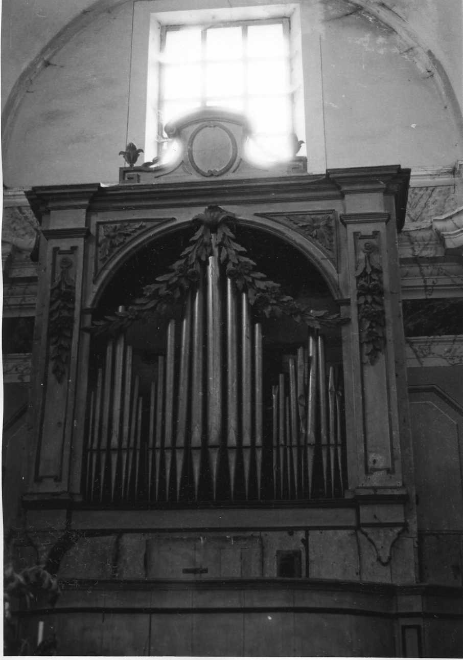cassa d'organo, opera isolata - bottega biellese (fine/inizio secc. XVIII/ XIX)