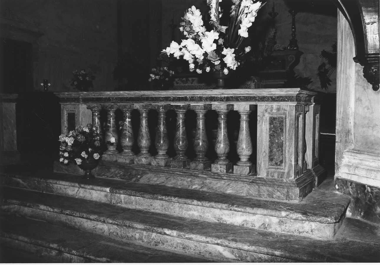 balaustrata di altare, coppia di Catella (bottega) (sec. XIX)
