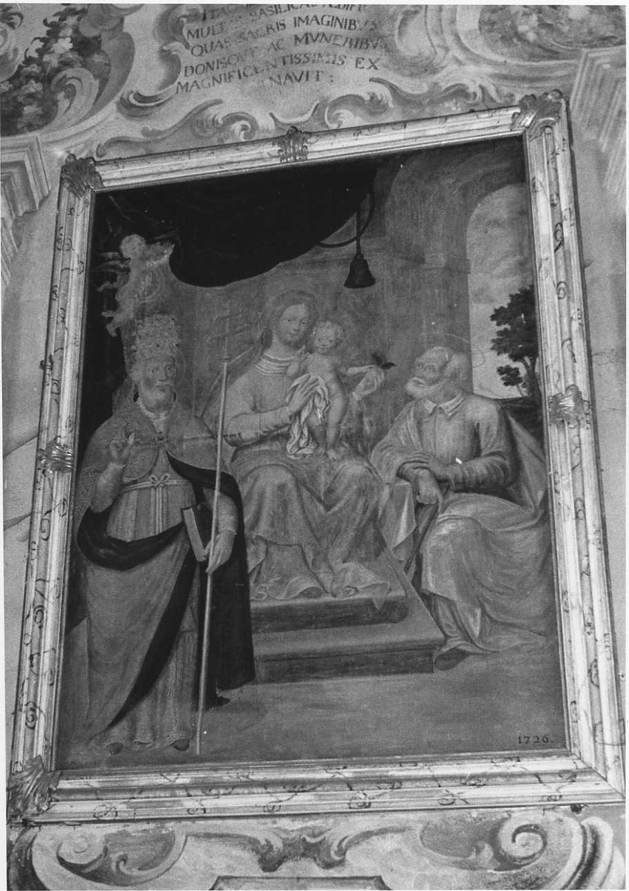 Sacra Famiglia con San Silvestro (dipinto, opera isolata) - ambito piemontese (secondo quarto sec. XVIII)