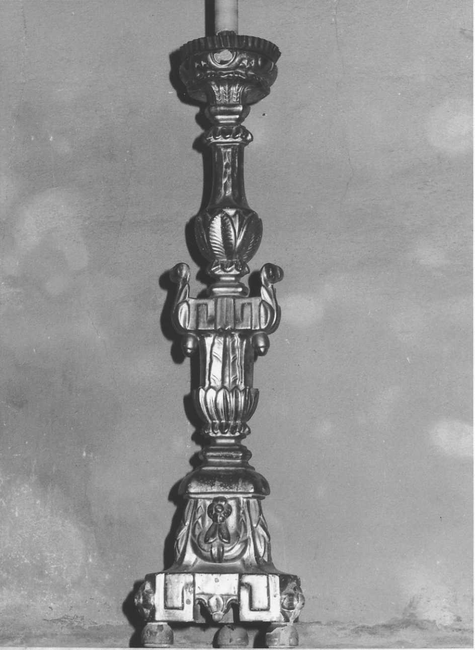 candelabro, coppia - bottega piemontese (prima metà sec. XIX)