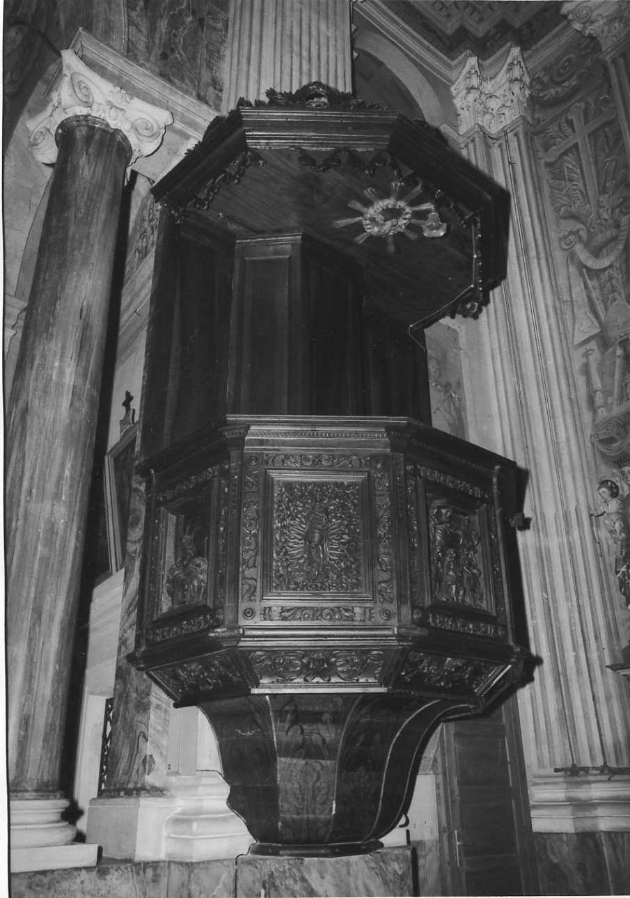 episodi della vita di San Carlo Borromeo (pulpito, opera isolata) - bottega piemontese (sec. XVII)
