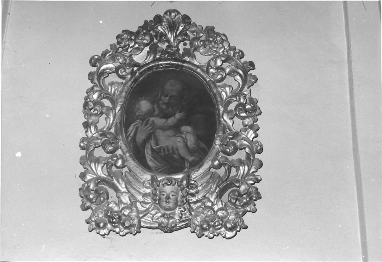 San Giuseppe e Gesù Bambino (dipinto, opera isolata) - ambito lombardo-piemontese (fine/inizio secc. XVII/ XVIII)