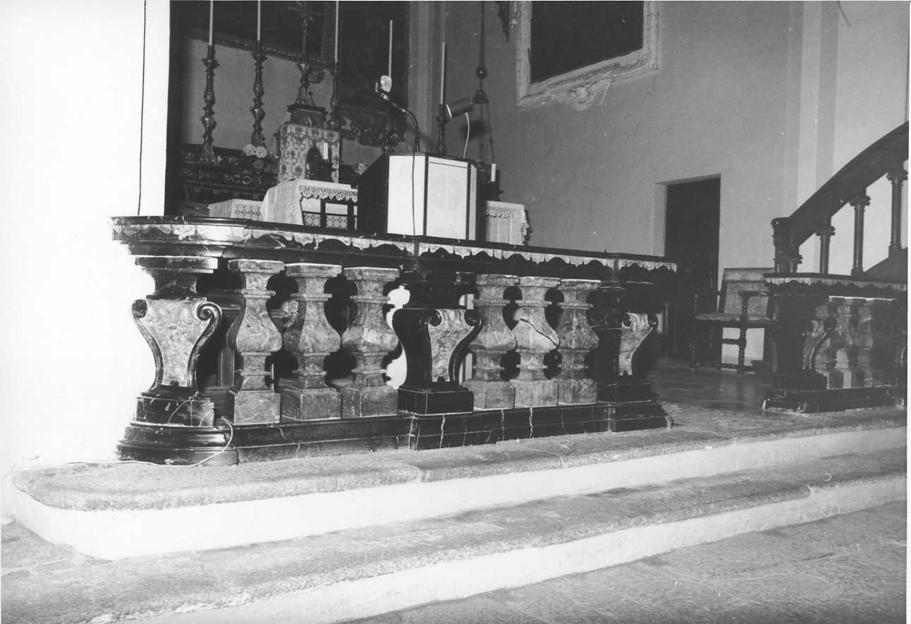 balaustrata di altare, coppia - bottega biellese (sec. XVIII)