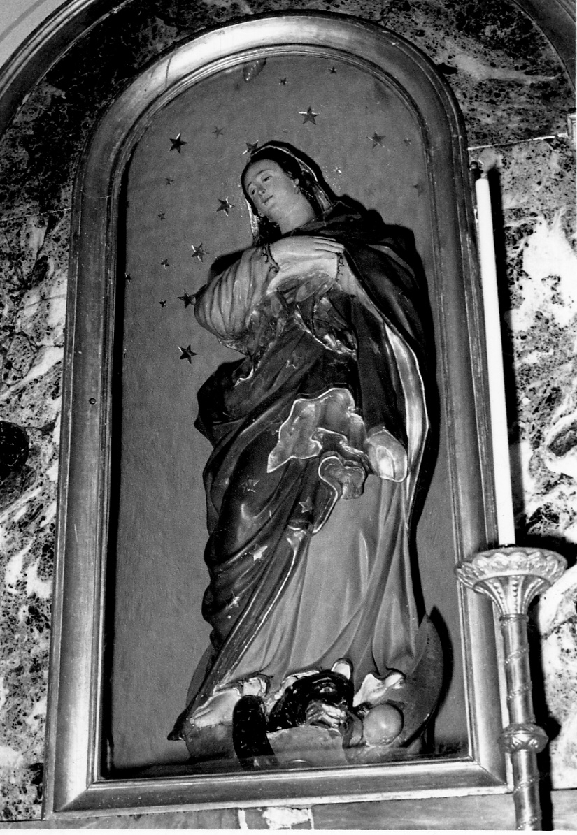 Madonna Immacolata (scultura, opera isolata) - ambito piemontese (sec. XVIII)