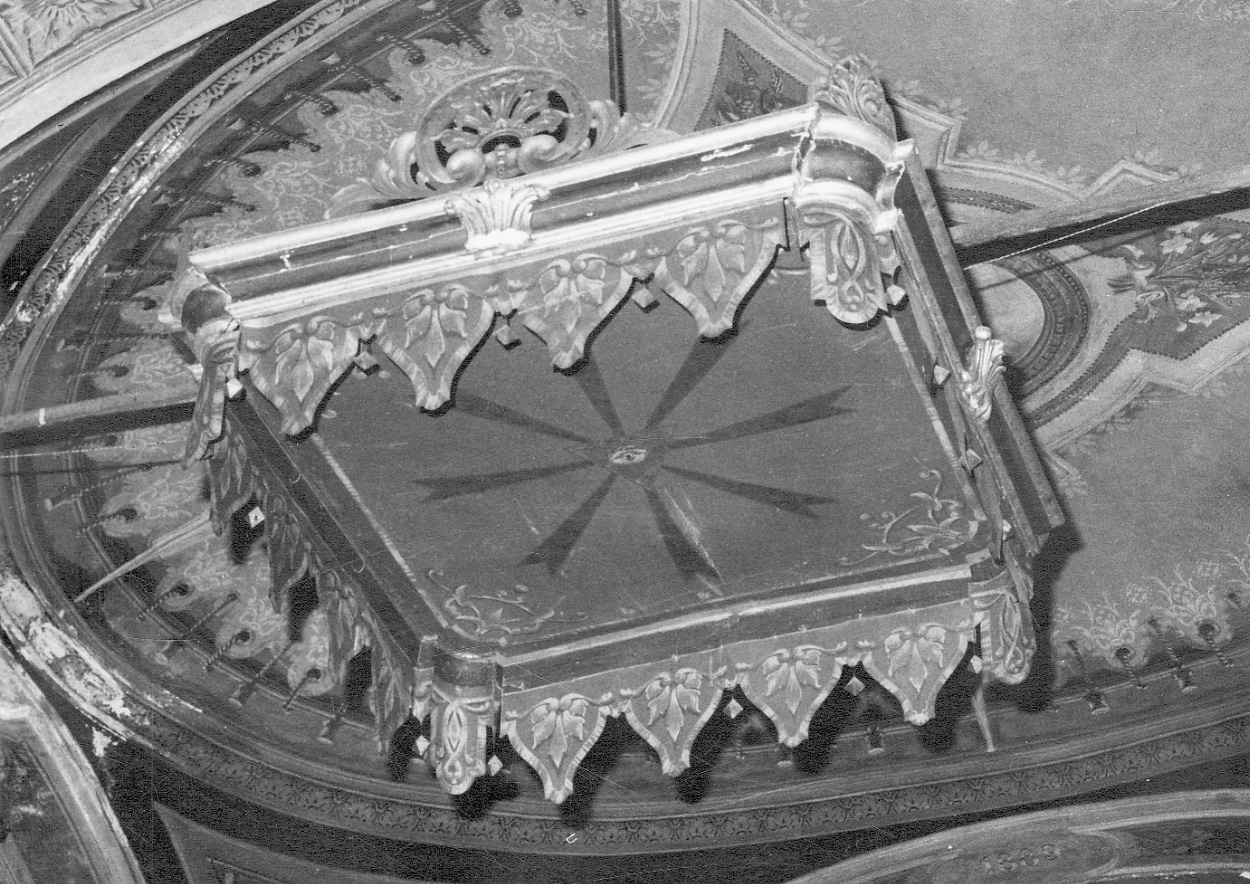 cielo del baldacchino d'altare, opera isolata - bottega piemontese (seconda metà sec. XVIII)