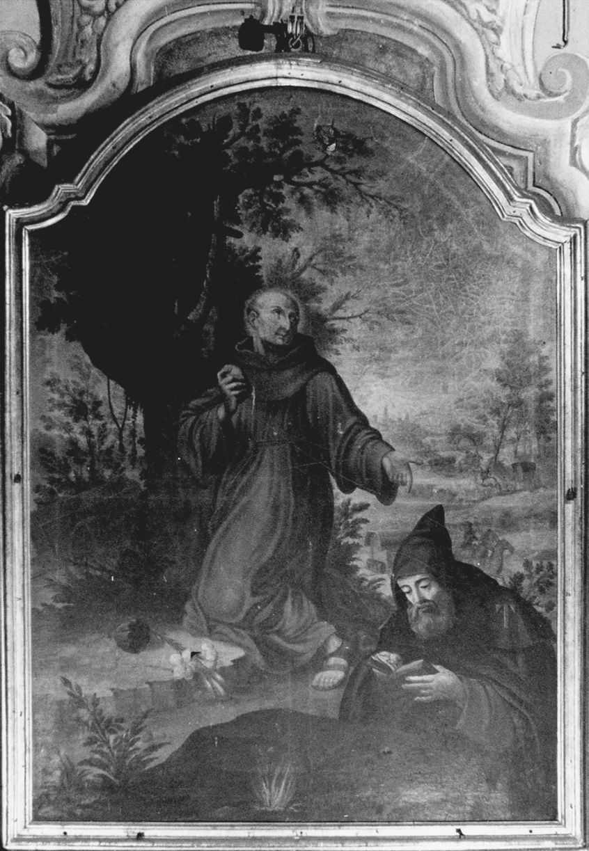 Sant'Antonio Abate e Sant'Antonio da Padova (dipinto, opera isolata) di Chiantore Giuseppe (sec. XIX)