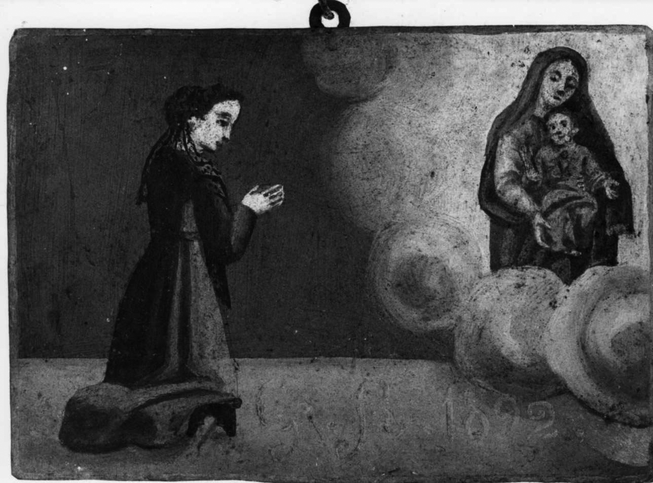intervento della Madonna (ex voto, opera isolata) di Reineri Antonio detto Toni della Madonna (fine sec. XIX)