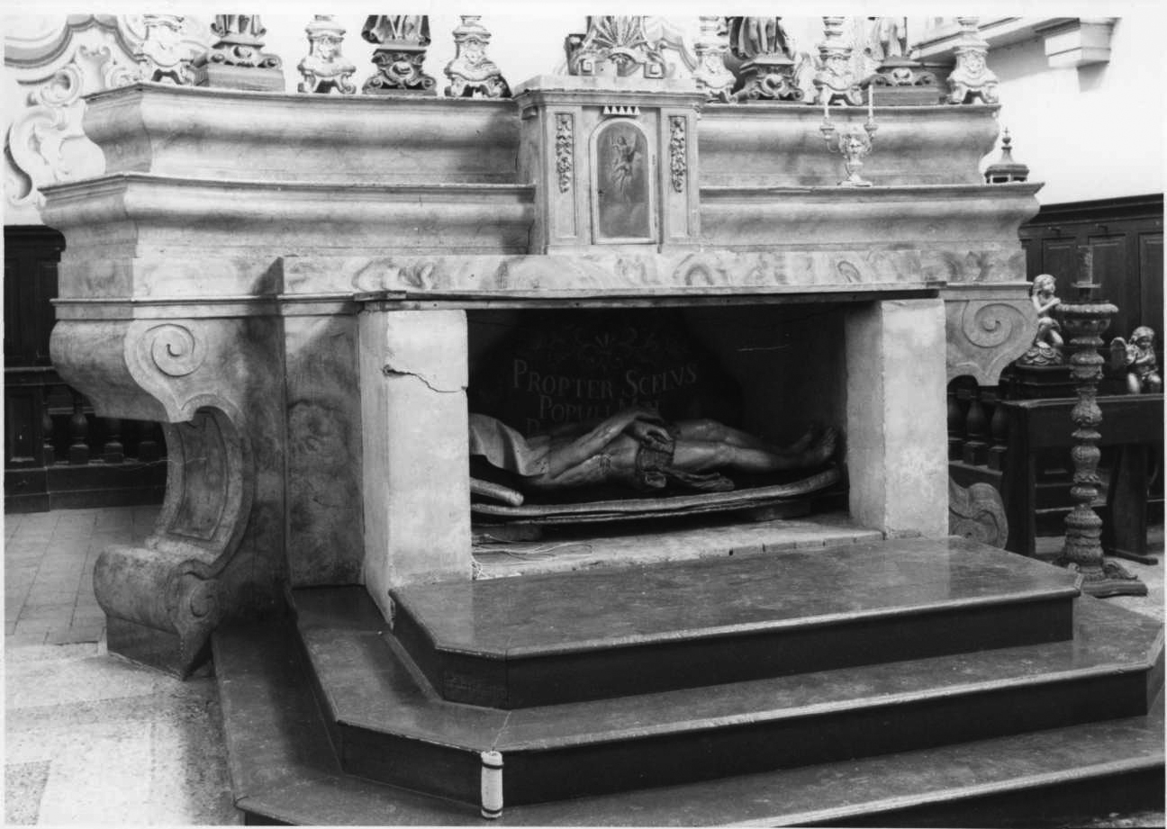 altare maggiore, opera isolata di Garbarino Matteo, Emanuel (terzo quarto sec. XIX)