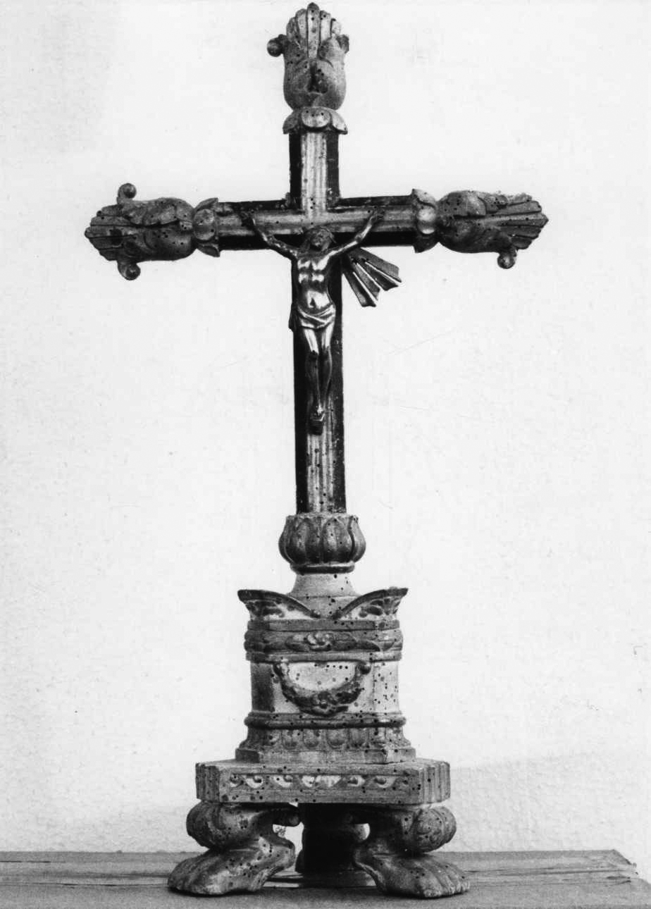 Cristo crocifisso (croce d'altare, opera isolata) - bottega piemontese (seconda metà sec. XIX)