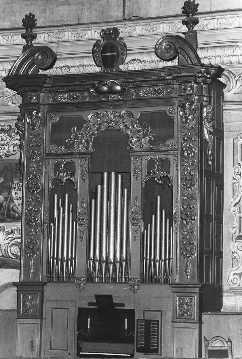 cassa d'organo, opera isolata - bottega piemontese (metà sec. XVIII)
