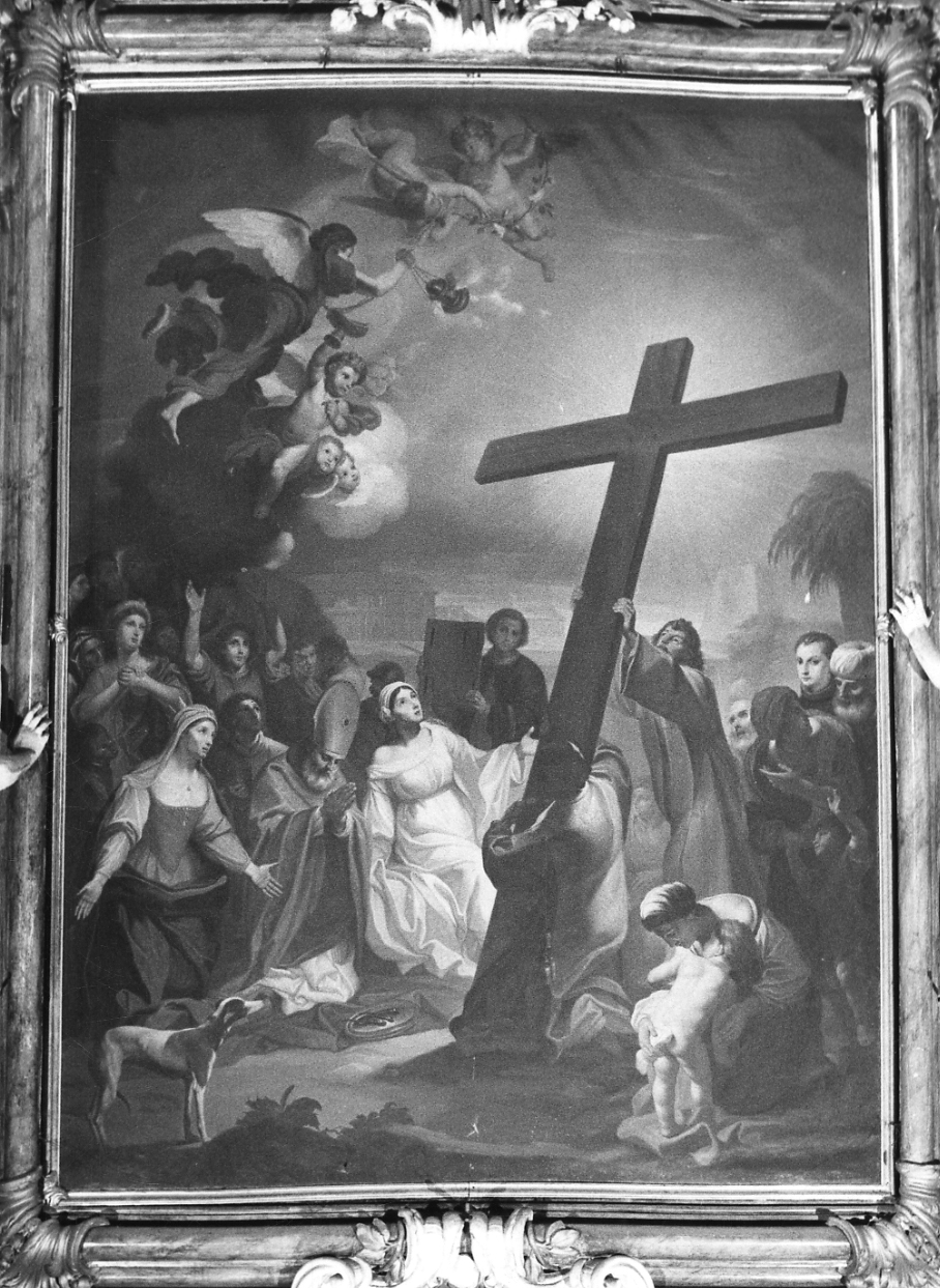 ritrovamento della vera croce (dipinto, opera isolata) di Galeotti Giuseppe (terzo quarto sec. XVIII)