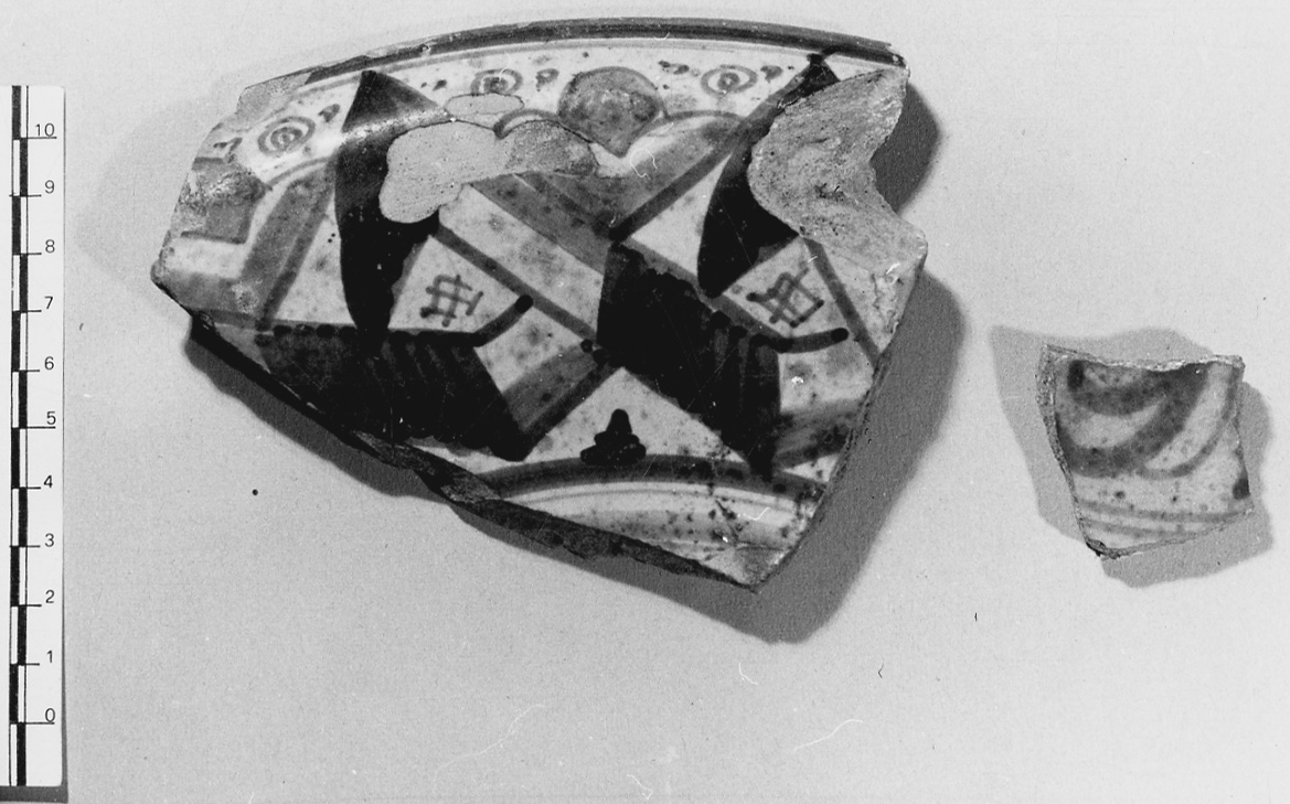 piatto, frammento - bottega Italia settentrionale (sec. XVI)