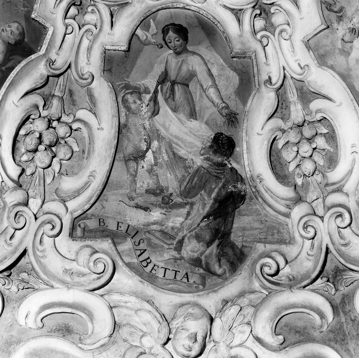 Beata Elisabetta di Reute (decorazione pittorica, elemento d'insieme) - ambito piemontese (terzo quarto sec. XVII)